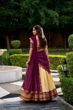 Kanchipuram Zari Weaving Lehenga With Georgette Dupatta BRN