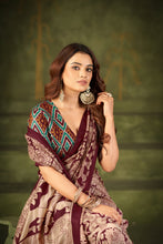 Tussar Silk Kalamkari Printed Saree MRN