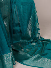 Chinon Self Printed Zari Weaving Saree BGN