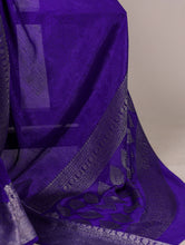 Chinon Self Printed Zari Weaving Saree RBL