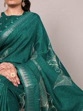 Slub Silk Floral Printed Saree  PGN