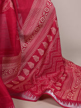 Slub Silk Floral Printed Saree CRD