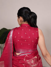 Slub Silk Floral Printed Saree CRD