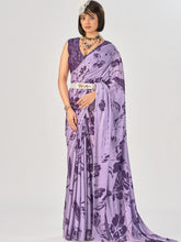 Satin Silk Printed Saree LUV