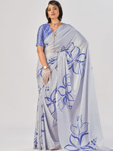 Satin Silk Printed Saree SBL