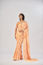 Satin Silk Printed Saree ONG