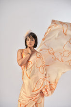 Satin Silk Printed Saree ONG