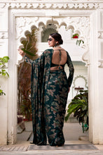 Lurex Brasso Floral Printed Saree  BGN
