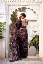 Lurex Brasso Floral Printed Saree  WIN