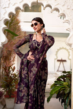 Lurex Brasso Floral Printed Saree  WIN