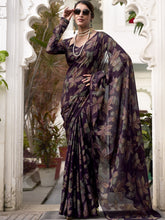 Lurex Brasso Floral Printed Saree  WIN