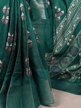 Slub Silk Printed Saree PGN