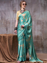 Satin Silk Printed Saree SBL