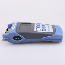 Optical Fiber Cable PON Power Meter Tester Tool 1310 1490 1550nm FTTX ONT OLT Handheld PON Network Detection Online Fiber Tester with FC SC UPC Adapter