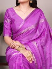 Crepe Zari Weaving Saree LUV