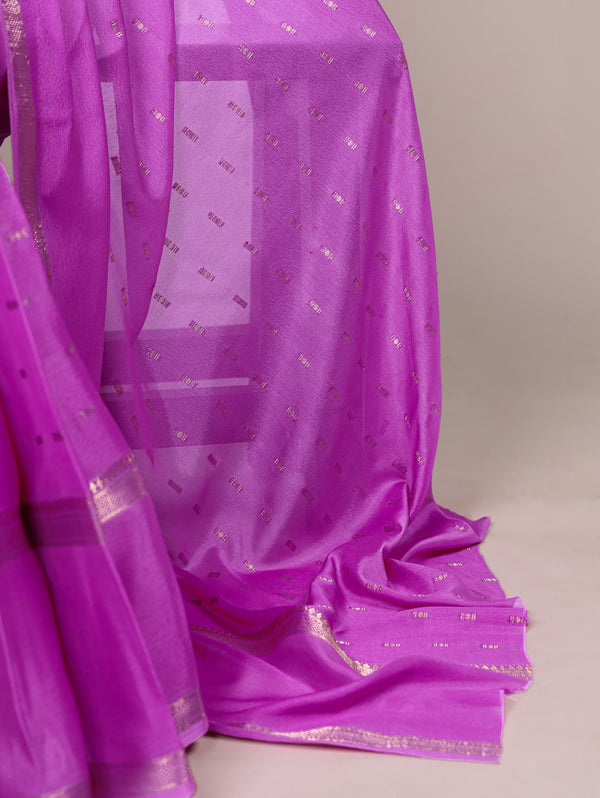 Crepe Zari Weaving Saree LUV