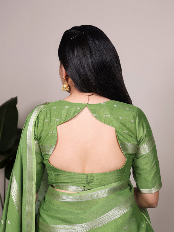 Crepe Zari Weaving Saree PST