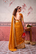 Chinon Zari Weaving Saree  SMT