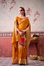 Chinon Zari Weaving Saree  SMT