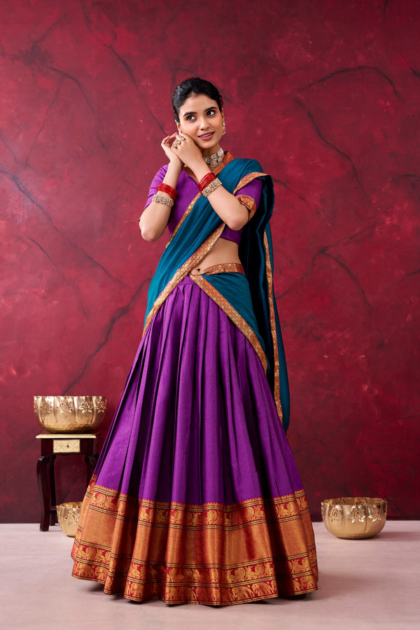 Narayan Pattu Zari Weaving Lehenga With Dupatta PRL