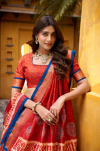 Dola Silk Batik Printed Lehenga With Dupatta ROG