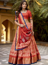 Dola Silk Batik Printed Lehenga With Dupatta ROG