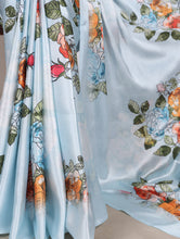 Satin Silk Floral Printed Saree SBL