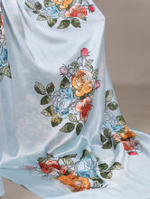 Satin Silk Floral Printed Saree SBL