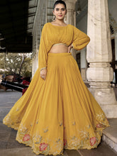 Georgette Thread Embroidered Lehenga MST