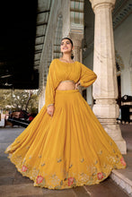 Georgette Thread Embroidered Lehenga MST
