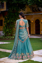 Zari Shimmer Thread Embroidered Lehenga With Dupatta SBL
