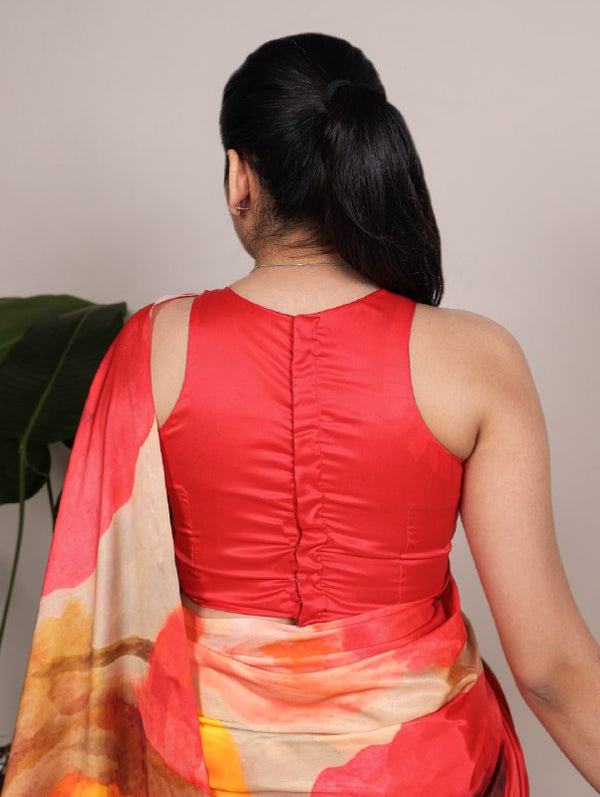 Satin Silk Printed Saree MUT