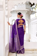 Chinon Self Printed Saree PRL