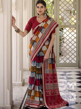 Viscose Chanderi Printed Saree MRN