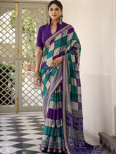 Viscose Chanderi Printed Saree PRL