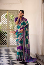 Viscose Chanderi Printed Saree PRL