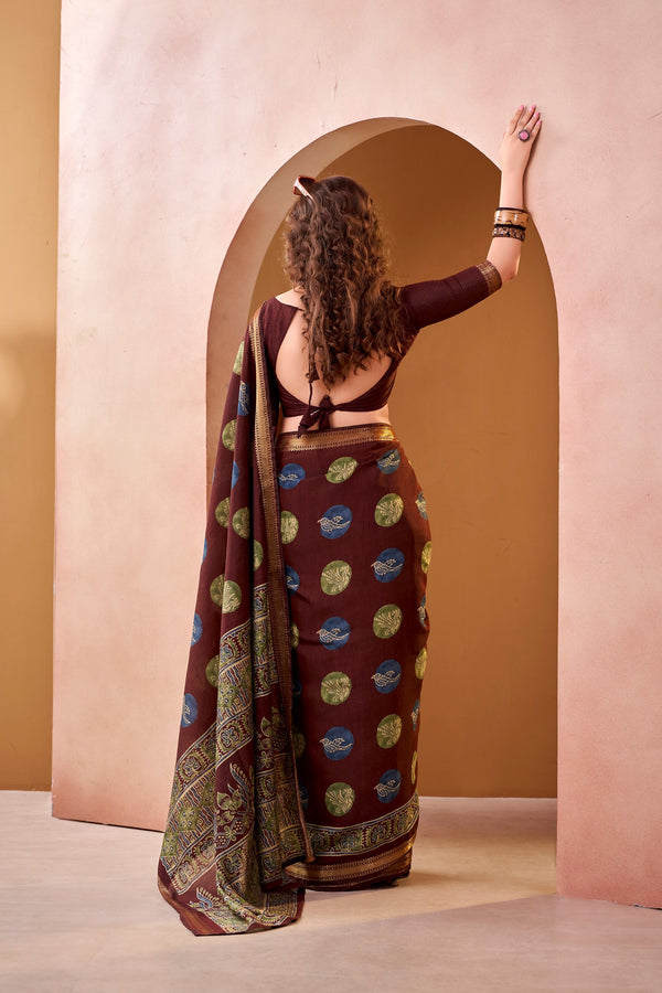 Chanderi Printed Saree MRN