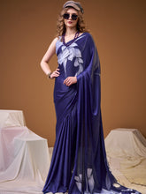 Satin Silk Floral Printed Saree NBL