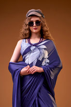 Satin Silk Floral Printed Saree NBL