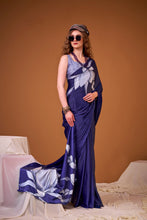 Satin Silk Floral Printed Saree NBL