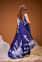 Satin Silk Floral Printed Saree NBL