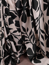 Satin Silk Printed Saree BLK