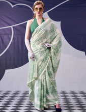 Satin Silk Floral Printed Saree PST
