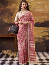 Tussar Silk Printed Saree SLM