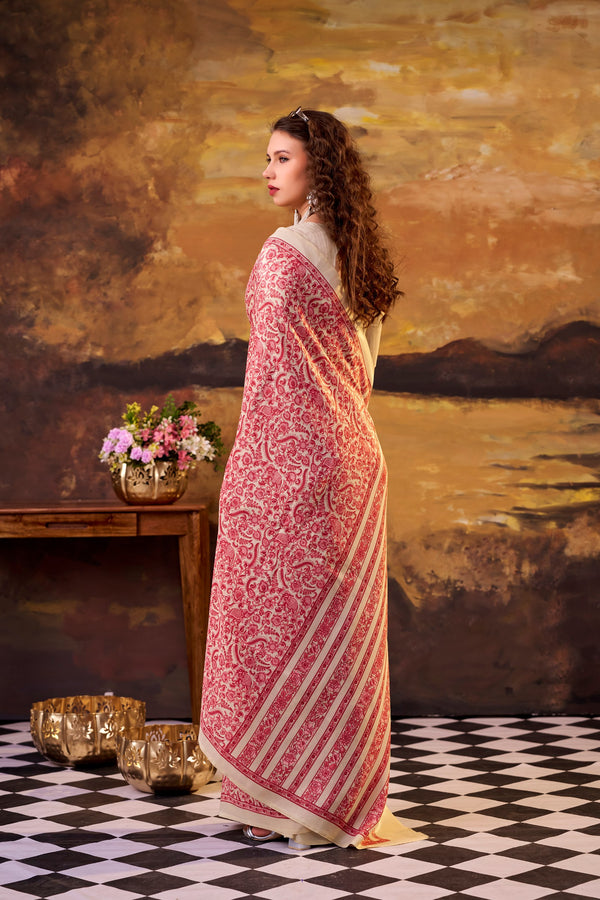 Tussar Silk Printed Saree SLM