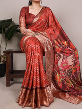 Tussar Silk Printed Saree ROG