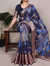 Tussar Silk Printed Saree NBL