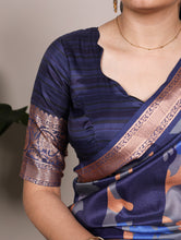 Tussar Silk Printed Saree NBL