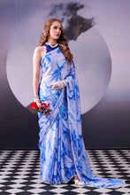 Satin Silk Floral Printed Saree SBL