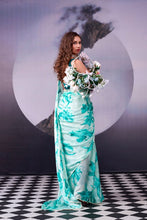 Satin Silk Floral Printed Saree FRZ